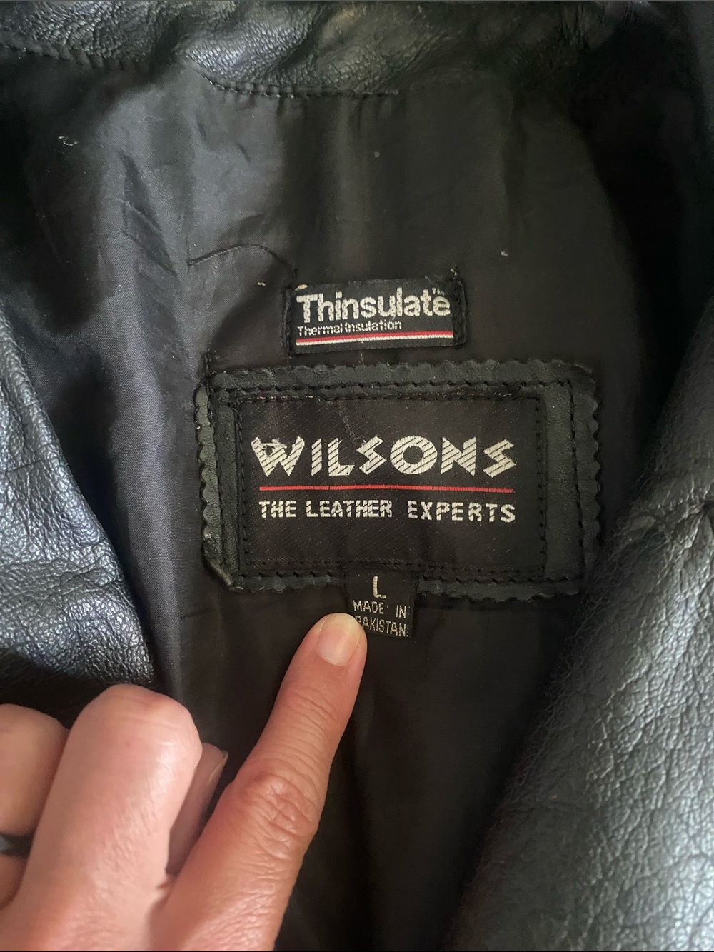 Wilson Black Leather Moto Jacket for Men - Picture 2 of 5